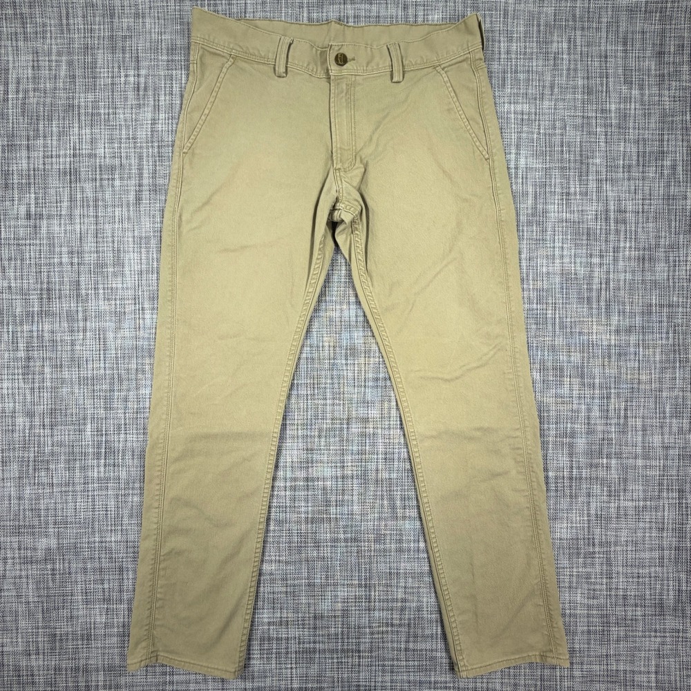 Levis 511 Mens 36x32 Slim Fit Chino Pants Khaki Stretch Cotton Twill Trousers
